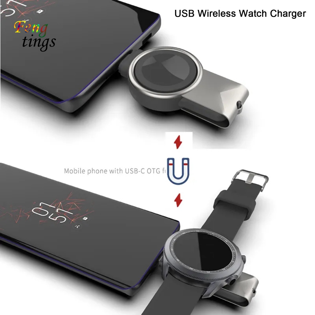 Đế Sạc Không Dây USB Ổn Định Cho Đồng Hồ Thông Minh Samsung Watch3 / 4