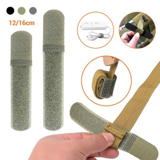 Set 2 dây buộc dây cáp nylon có thể tái sử dụng kèm móc và khóa vòng khóa cố định dành cho ba lô và dây cáp