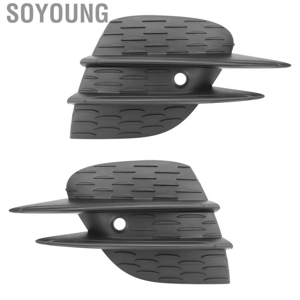 Soyoung Fog Light Frame  2138858904 Front Bumper Lower Right Grille Cover Trim Perfect Fit Shockproof Durable for E‑Class W213 AMG Line 2020‑2023 Facelift