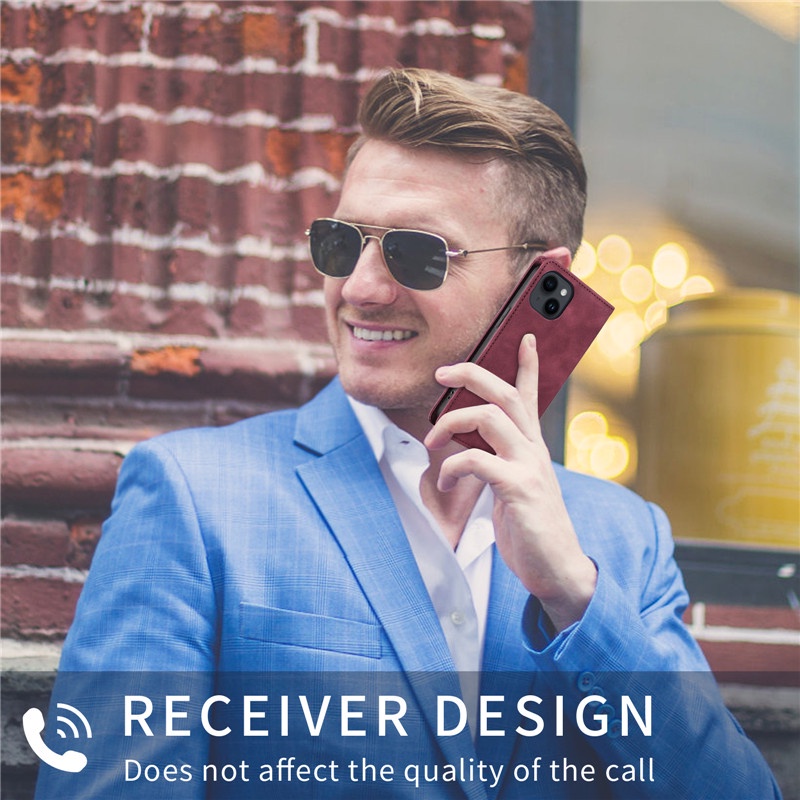 Bao Da Điện Thoại Nắp Lật Kèm Ngăn Đựng Thẻ Khóa Nam Châm Cho Samsung Samsung S23 S22 S21 FE Plus Ultra