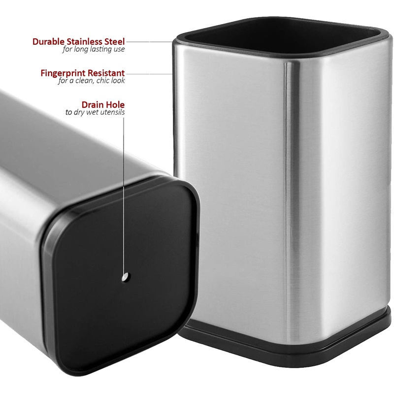 Giá Đỡ Đồ Dùng Nhà Bếp Bằng Thép Không Gỉ Hình Chữ Nhật 17X10cm