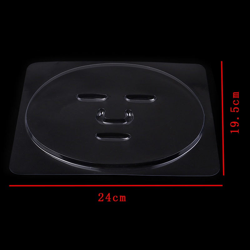 1 Khuôn Làm Mặt Nạ Chăm Sóc Da Diy Bằng Pvc Trong Suốt Cho Unisex