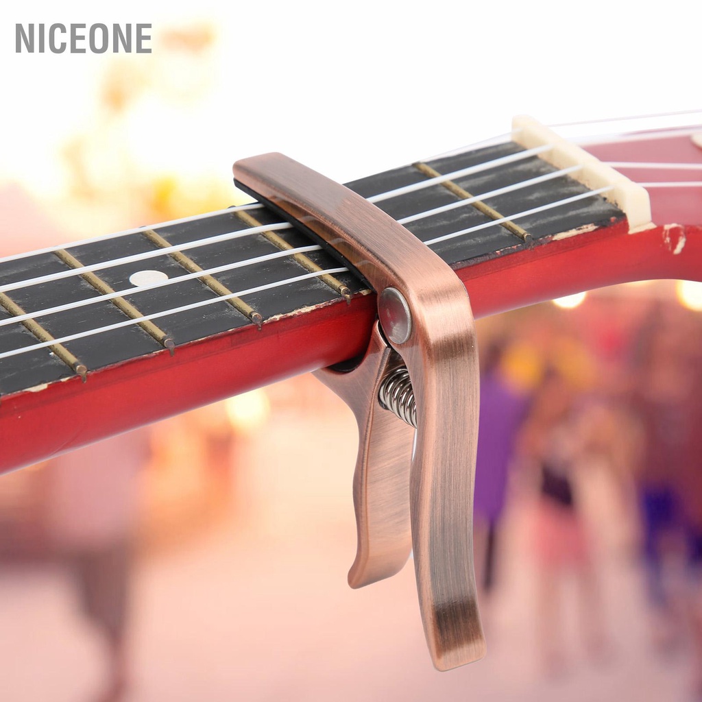 NiceOne CP‑08 Hợp kim kẽm và silicone Đàn guitar nhẹ Ukulele Capo Phụ kiện nhạc cụ