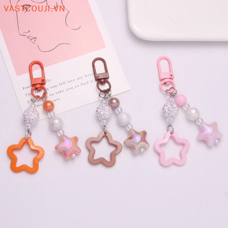 Móc Khóa Thủ Công Hình Ngôi Sao Năm Cánh Màu Gradient VN