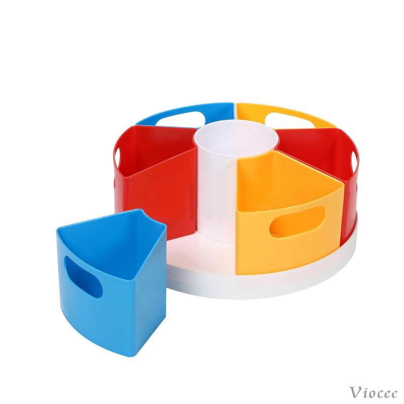 Giá Đỡ Bút 7 Ngăn Có Thể Xoay 360 Độ Tiện Dụng Cho Gia Đình / Văn Phòng