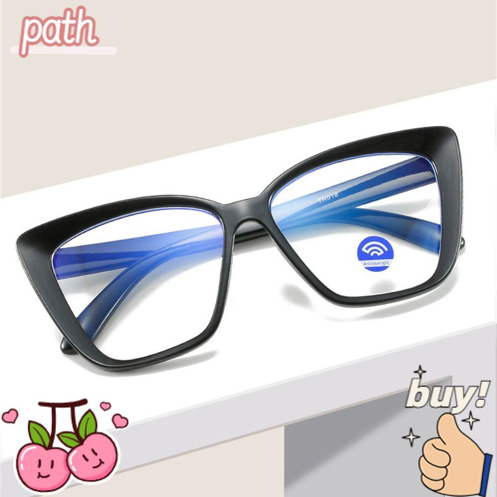 PATH Mắt Kính Chống Tia UV Gọng Lớn Siêu Nhẹ Màu Sắc Đơn Giản Thời Trang Cho Nam