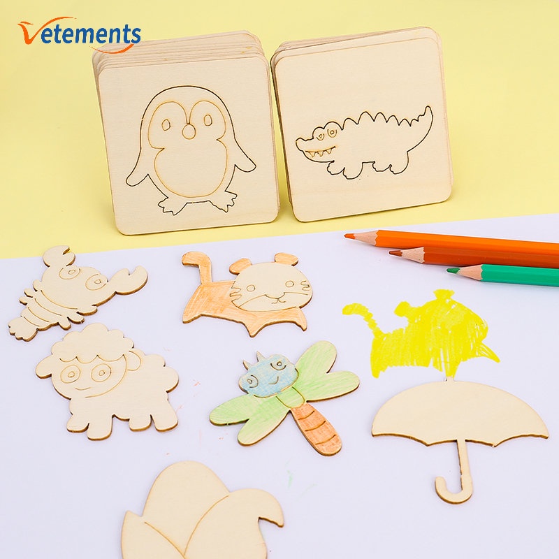 Bộ 20 Khuôn Vẽ Graffiti Họa Tiết Hoạt Hình Ngẫu Nhiên Tiện Dụng Cho Bé