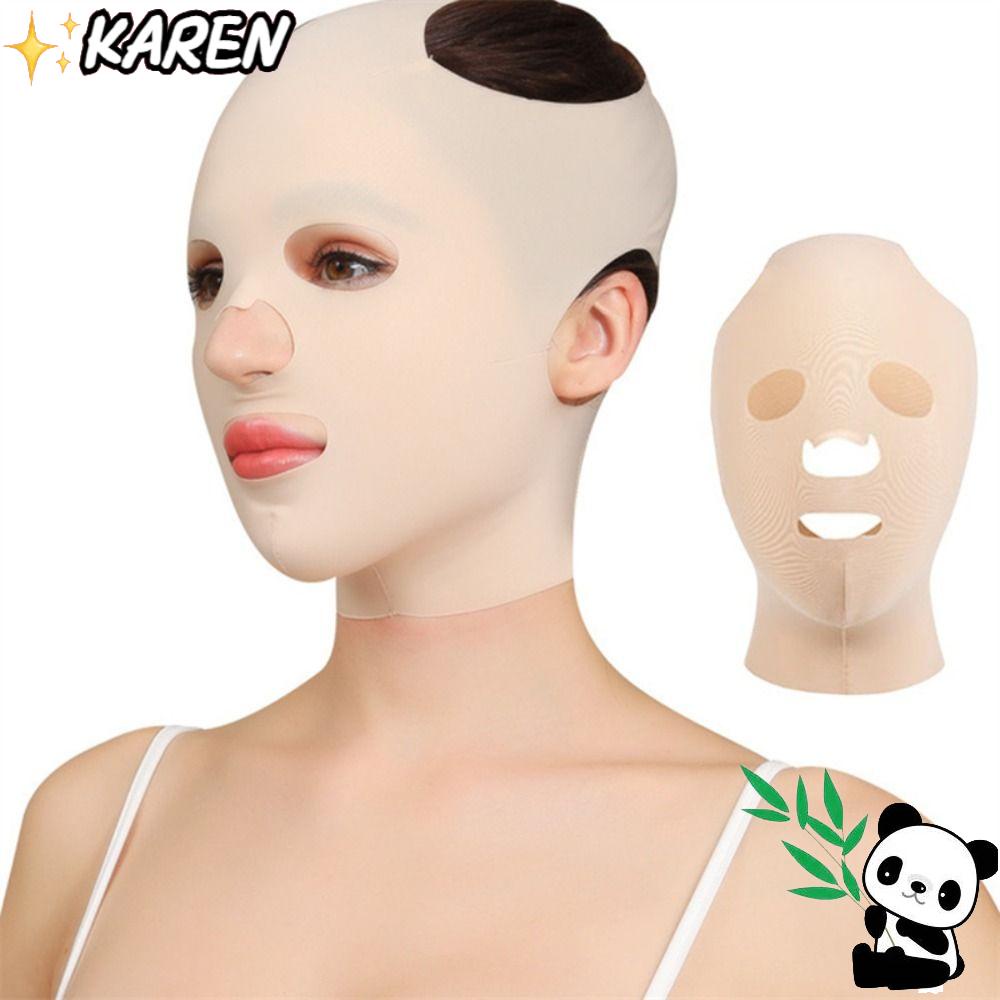 KAREN Mặt Nạ Định Hình Khuôn Mặt Chữ V Thoáng Khí Chống Nếp Nhăn Có Thể