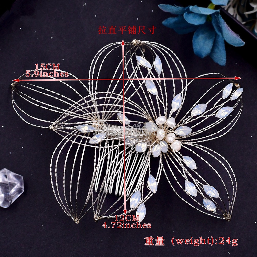 Lược Cài Tóc Cô Dâu Hình Chiếc Lá Thời Trang