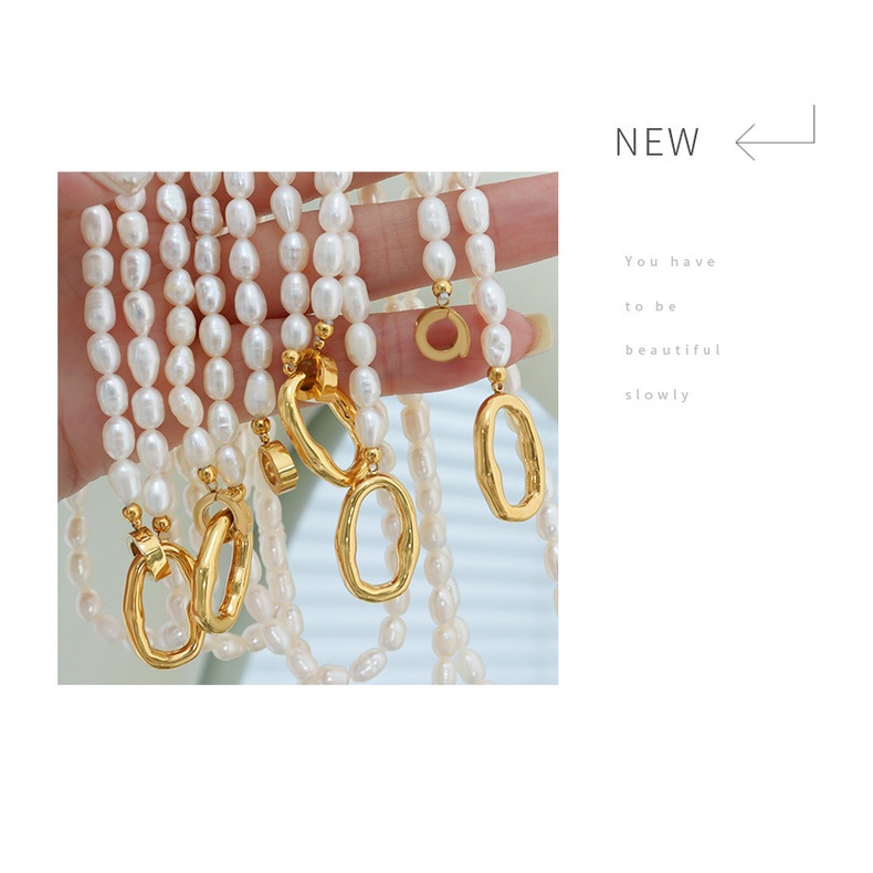 Vòng cổ Ngọc Trai Tự Nhiên Cao Cấp Phong Cách Pháp Thanh Lịch Sang Trọng