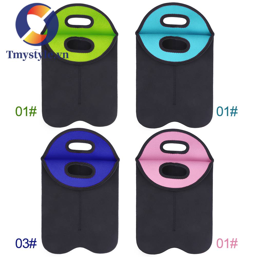 Bộ 2 Túi Bọc Bảo Vệ Chai Rượu Vang Bằng Cao Su Tổng Hợp Cách Nhiệt