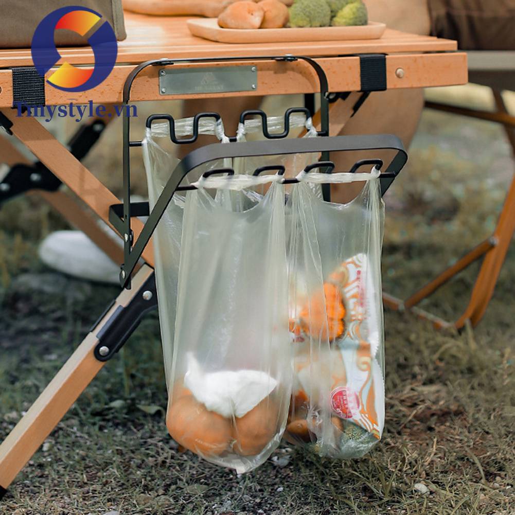Giá Đỡ Túi Đựng Rác Có Thể Gấp Lại Tiện Dụng Khi Đi Cắm Trại