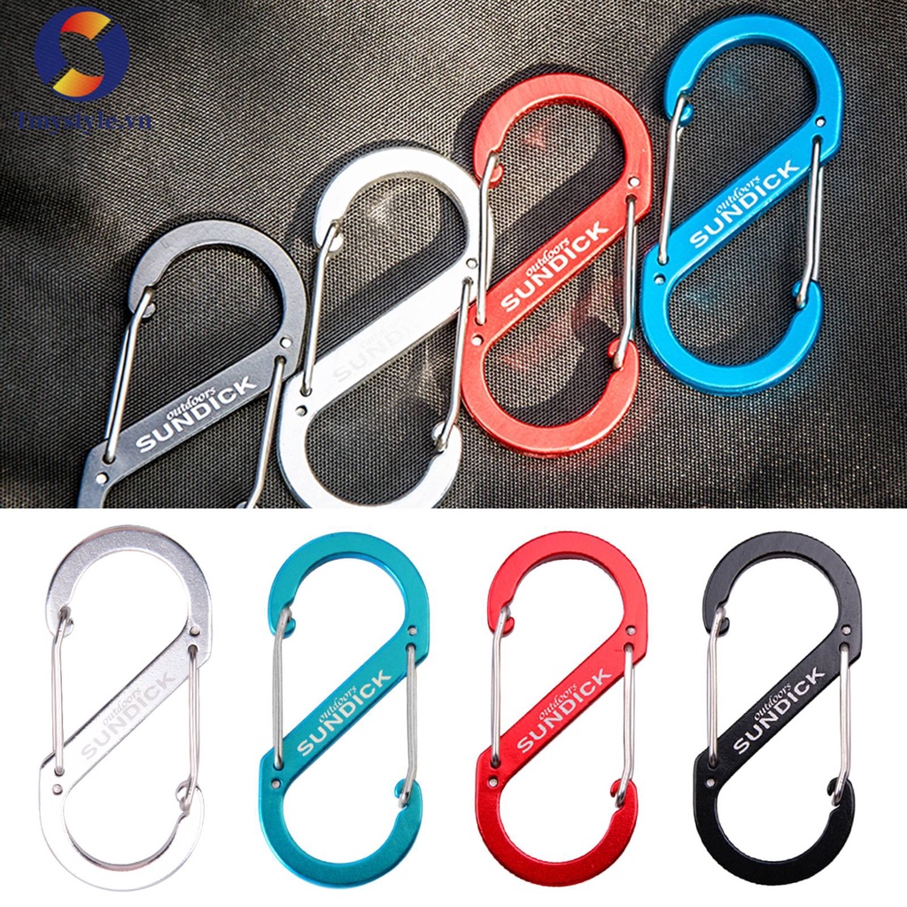 Móc Khóa Leo Núi Hình Chữ S Bằng Thép