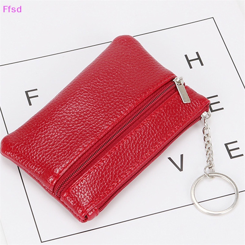 Ví Da PU Mềm Mini Đựng Tiền Xu / Chìa Khóa Đơn Giản Tiện Dụng Cho Nam Và Nữ