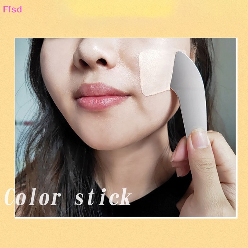 Muỗng Trộn Kem Nền / Nước Hoa Hồng Hai Đầu Bằng Thép Không Gỉ Kèm Hộp Đựng