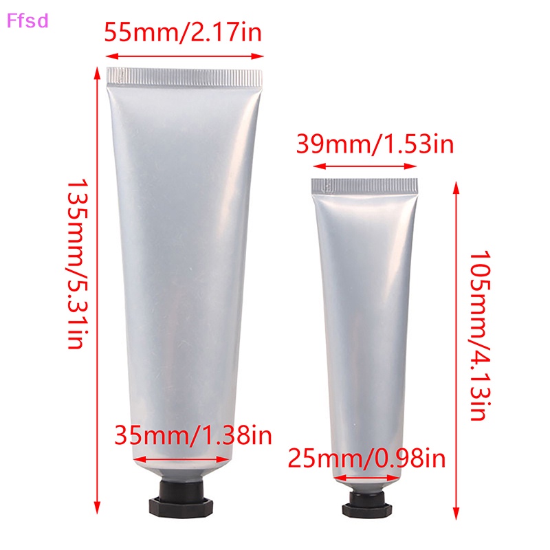 Set 10 Ống Nhựa Rỗng Mềm 20ML 30ML 50ML Đựng Mỹ Phẩm Du Lịch Tiện Dụng