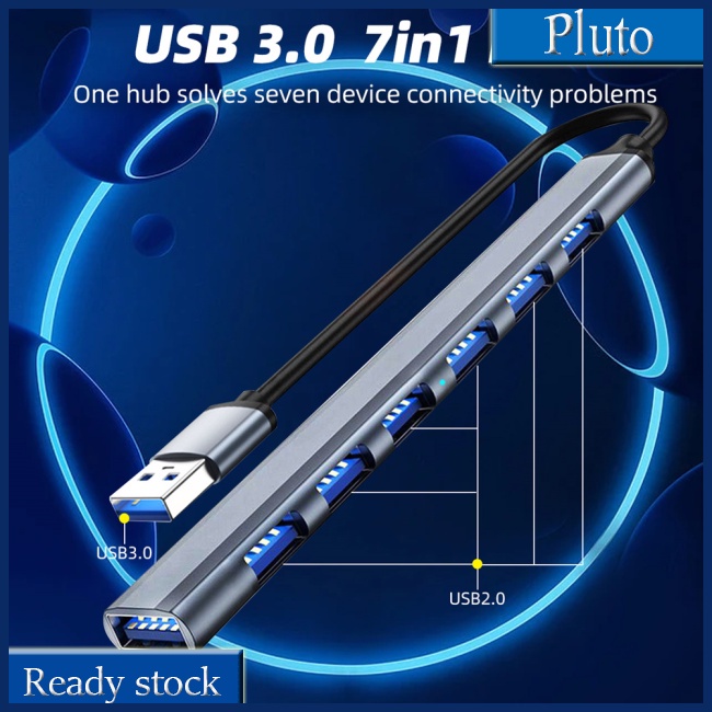 Mới Bộ Chia 7 Cổng Usb C Hub 3.0 Type C 7 Cổng Otg Cho Macbook Pro 13 15 Air Mi Pro