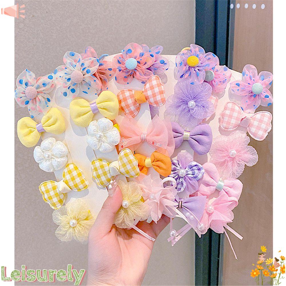 LEILY Set 10 Kẹp Tóc Nơ Cho Bé Gái