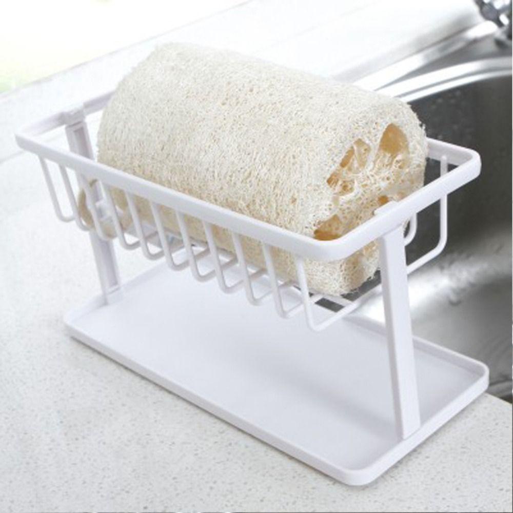 WMES15H Giá Đỡ Mút Rửa Chén Hai Lớp Bằng Nhựa Tiện Lợi Dành Cho Nhà Bếp