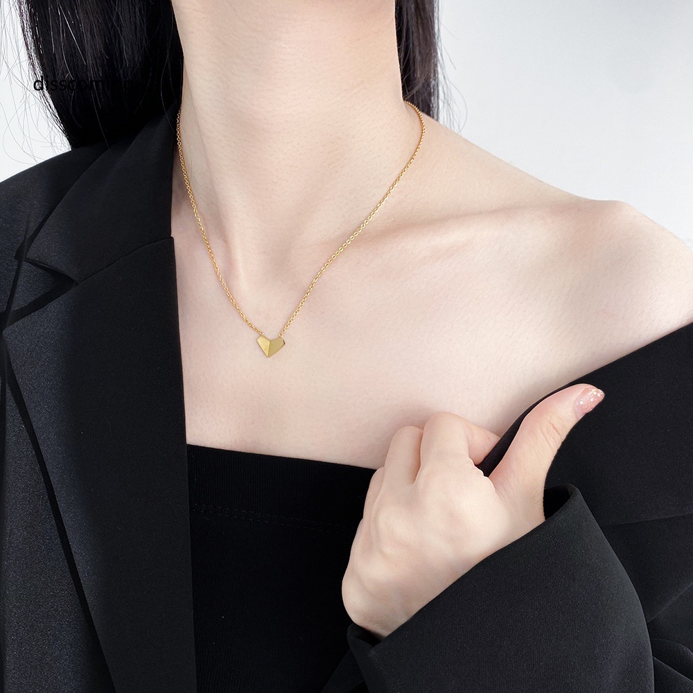 Áo Thun Tay Ngắn In Chữ SL| Vòng cổ Thép Titan Mặt Hình Trái Tim Cá Tính