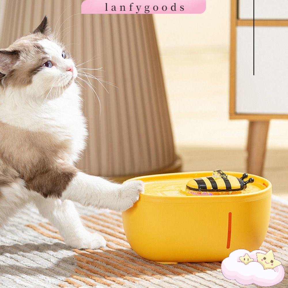 LANFY Bình Uống Nước Tự Động Không Gây Tiếng Ồn Chất Lượng Cao 2000ml Cho Thú Cưng