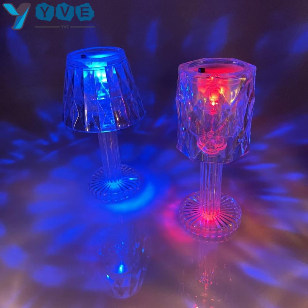 YVE Đèn Led Để Bàn Mini Bằng Acrylic Trong Suốt Thiết Kế Đơn Giản Dùng Làm Quà Tặng