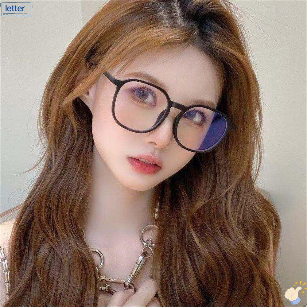 LET Mắt Kính Gọng Quang Học Màu Hồng Thời Trang