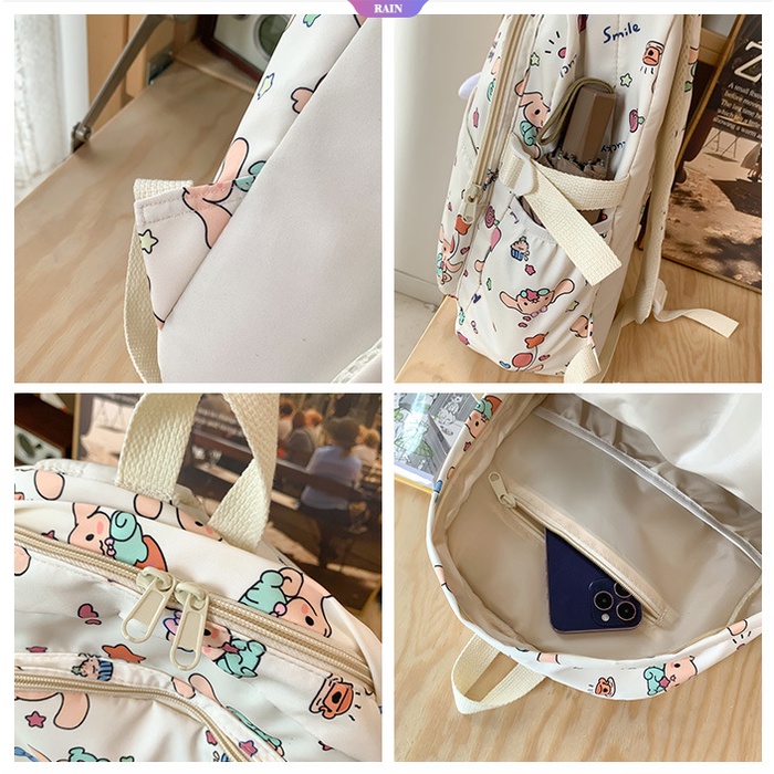 Ba Lô Đi Học Sức Chứa Lớn Mẫu 2023 Hoạt Hình Cinnamoroll Sanrio Dễ Thương Cho Học Sinh Trung Học [RAIN]