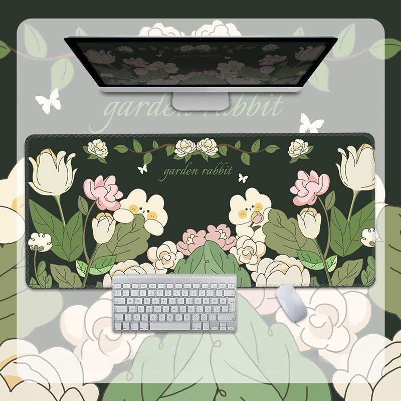 Tấm Lót Chuột Và Bàn Phím Máy Tính Hình Cỏ Mùa Hè Tiện Dụng