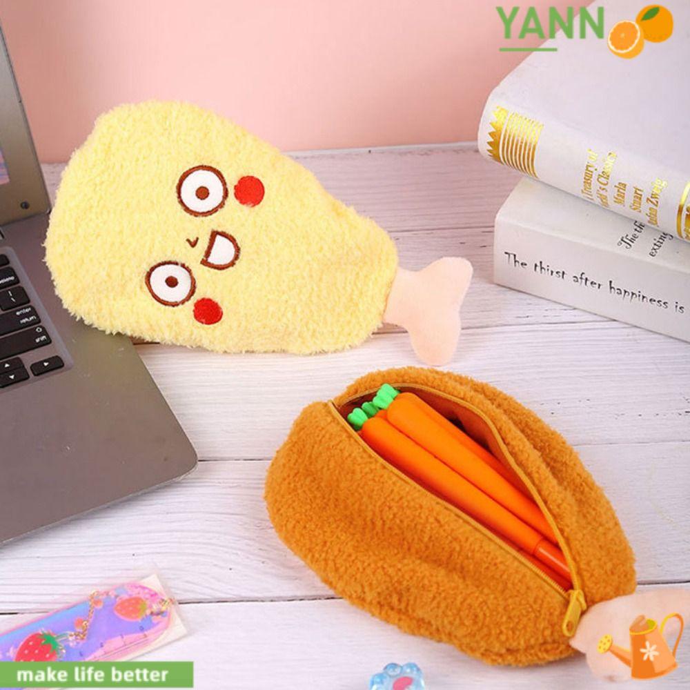 YANN1 Túi Đựng Bút Hình Trống Dễ Thương Cho Bé