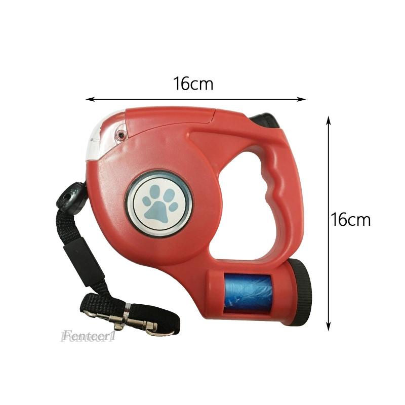 Dây Dắt Thú Cưng Đi Dạo Có Đèn Và Túi Đựng Rác 15ft