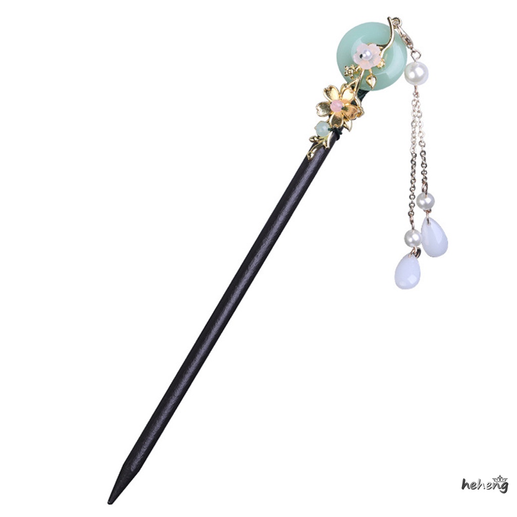 Đũa Gỗ Phong Cách Retro Làm Phụ Kiện Trang Trí Tóc