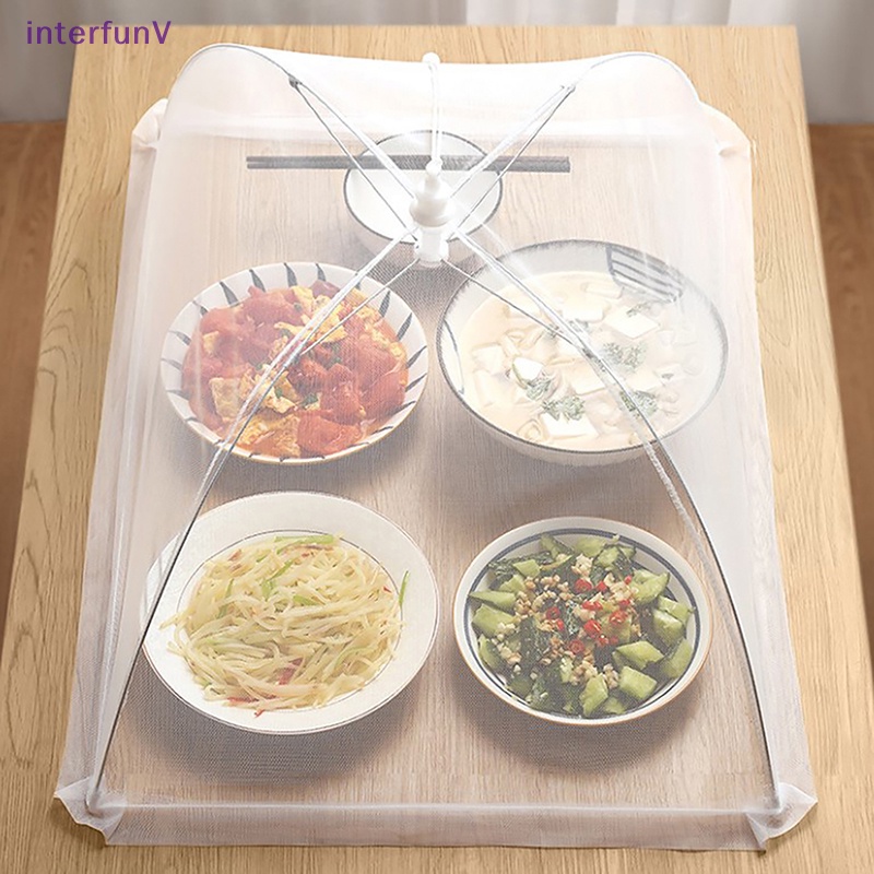 Lồng Lưới Đậy Thức Ăn Chống Ruồi Muỗi Có Thể Giặt Lại Tiện Dụng