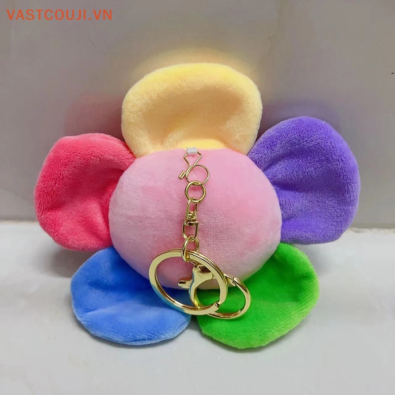 Móc Khóa Hình Hoa Hướng Dương Kirby Nhồi Bông Nhiều Màu Sắc Dễ Thương