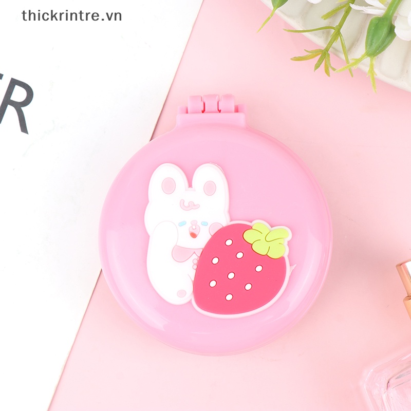 Lược Chải Tóc Massage Da Đầu Kèm Gương Soi Kích Thước Nhỏ Gọn Bỏ Túi 1 Cái