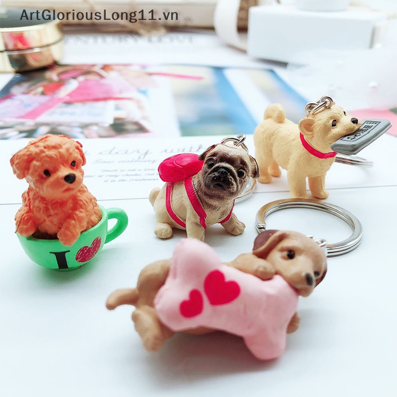 Móc Khóa Hình Thú Cưng Hoạt Hình Xinh Xắn