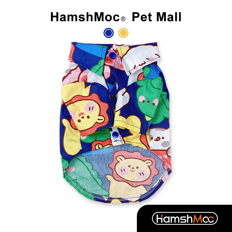 HamshMoc Áo Mềm Nhẹ Thoáng Khí In Họa Tiết Hamsa Dễ Thương Thời Trang Mùa Hè Cho Cún Cưng