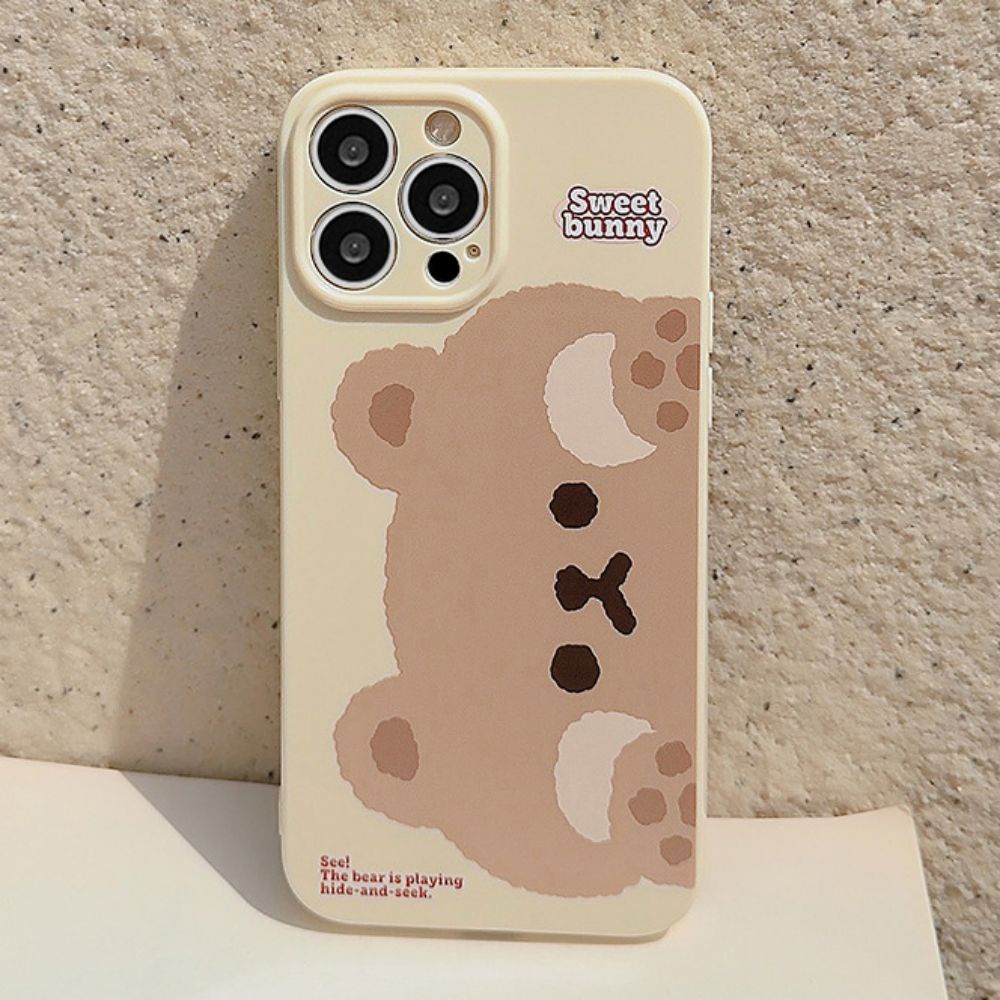 Ốp Điện Thoại TPU Mềm Chống Sốc In Hình Thỏ Hoạt Hình Dễ Thương Cho IPhone 11 12 13 14 Pro Max