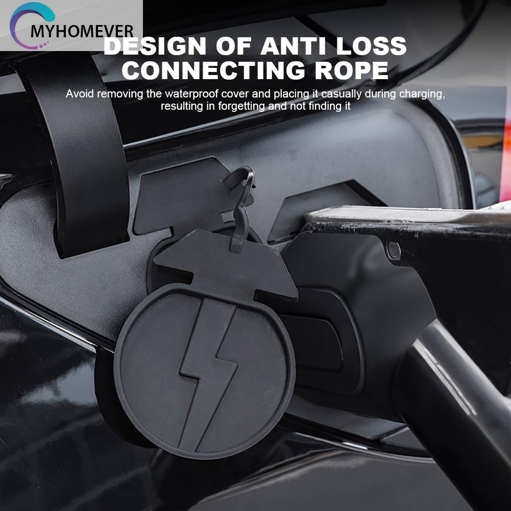 Nắp Đậy Cổng Sạc Xe Hơi Bằng Silicon Chống Bụi Cho Tesla Model 3 Y