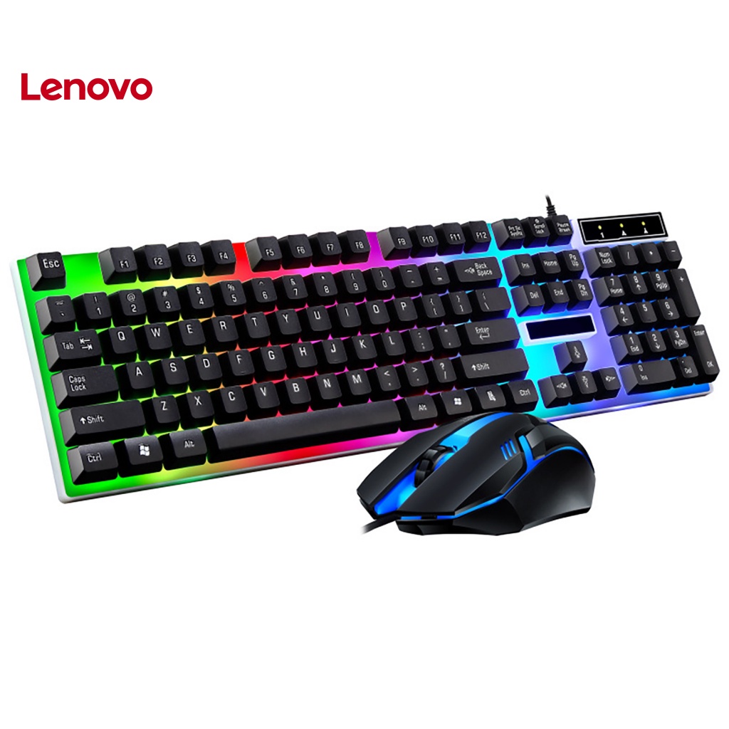 Bộ 2 Chuột Và Bàn Phím Cơ Chơi Game G21B Có Đèn Nền