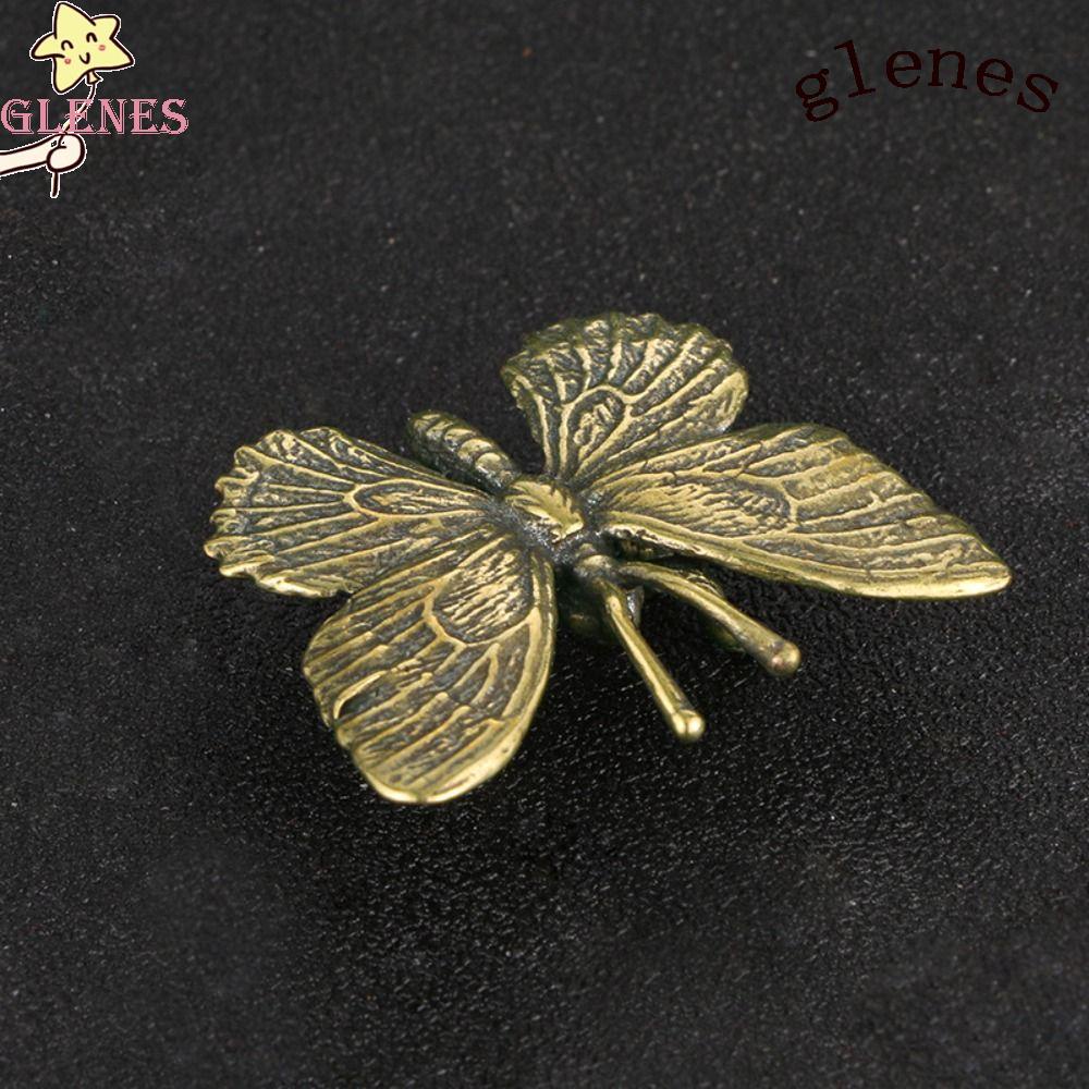 GLENES Tượng Hình Bướm Handmade Bằng Đồng Nguyên Chất Dùng Để Trang Trí Nhà