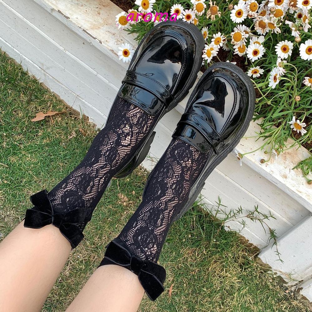 AROMA Vớ Ren Ngắn Vô Hình Chống Vi Khuẩn Thời Trang Mùa Hè Cho Nữ