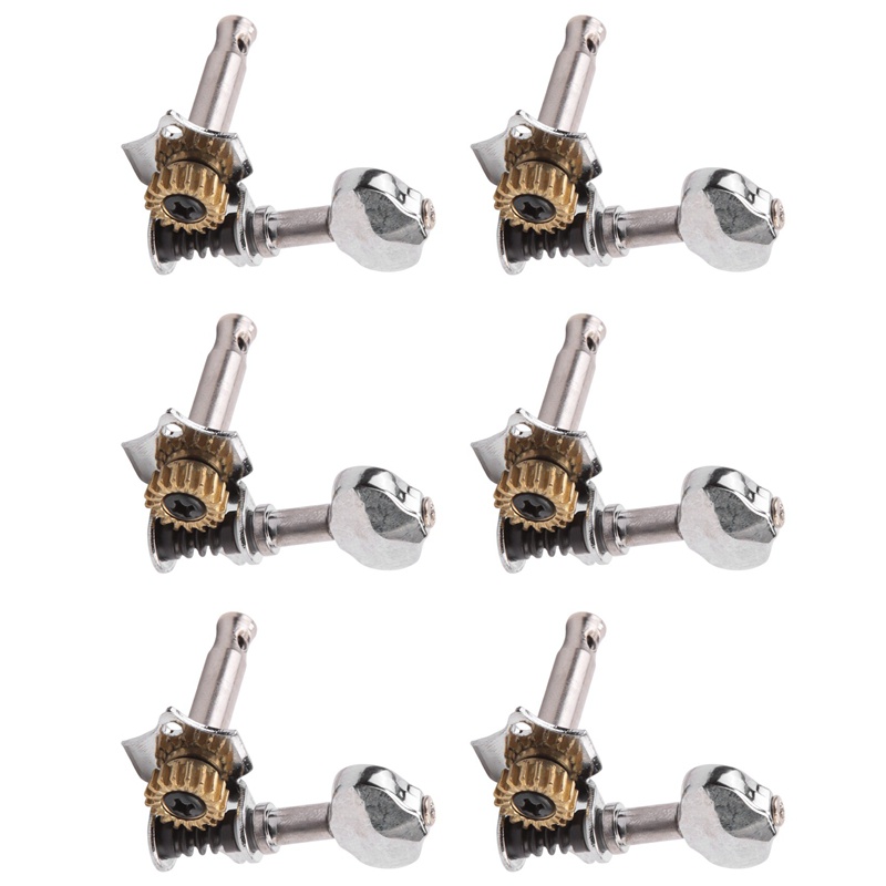 Set 6 Núm Vặn Điều Chỉnh Dây Đàn Guitar 3L3R 1: 18