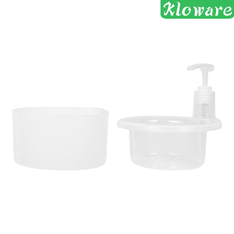 Bình Đựng Xà Phòng Và Giá Đỡ Bọt Biển 1000ml Hiện Đại Bền Bỉ Đa Năng Dễ Phân Phối Đồ Cho Nhà Bếp