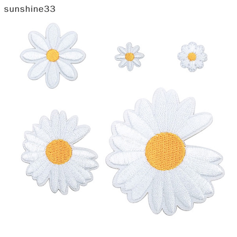 Miếng Vá Ủi Quần Áo DIY Hình Hoa Cúc Nhỏ Xinh Xắn
