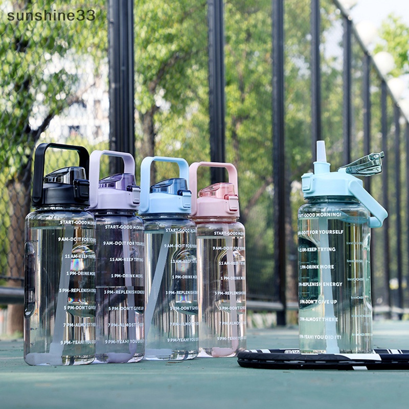 Bình Nước Thể Thao 2 Lít Kèm Ống Hút Dung Tích Lớn