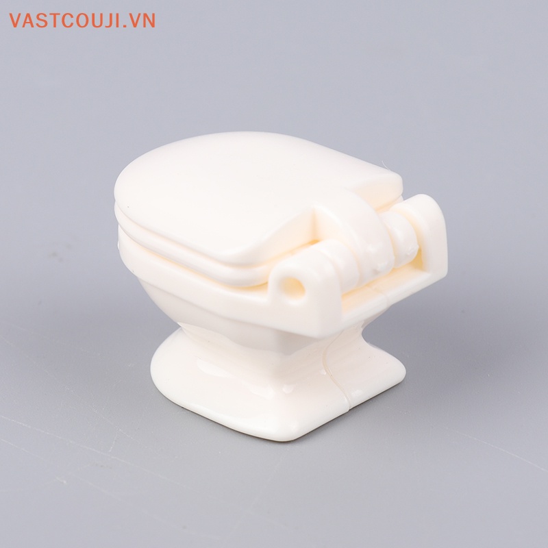 Mô Hình Bồn Cầu Trắng Trang Trí Nhà Búp Bê Tỉ Lệ 1: 12