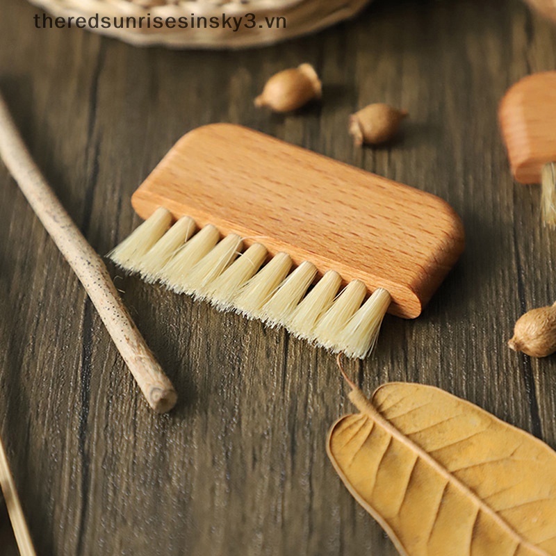 Cọ Vệ Sinh Móng Tay Bằng Gỗ Lông Tự Nhiên Thời Trang