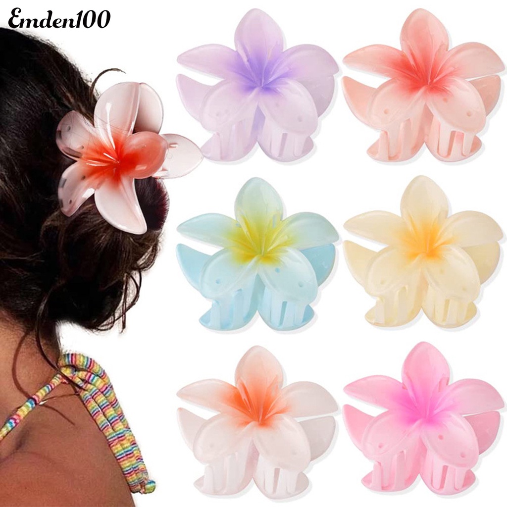 Kẹp Tóc Hình Cánh Hoa Nhiều Màu Chống Gỉ Siêu Bền Cho Nữ