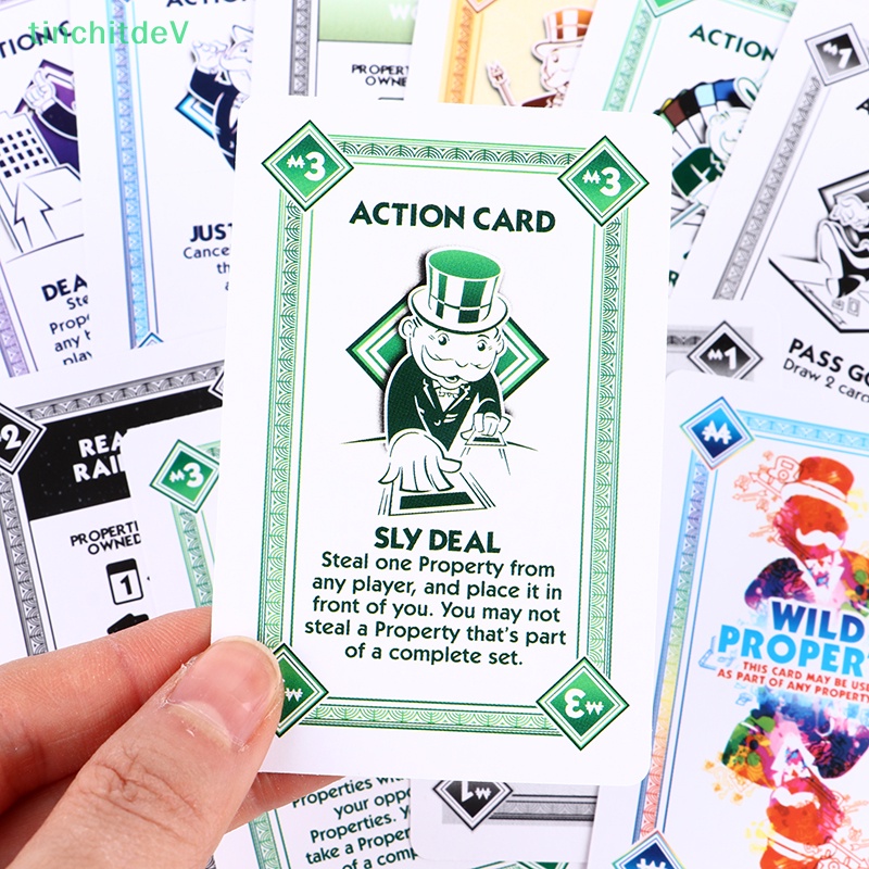 [TinchitdeV] Trò Chơi Thẻ Bài Monopoly Phiên Bản Tiếng Anh Dành Cho Gia Đình [Mới]
